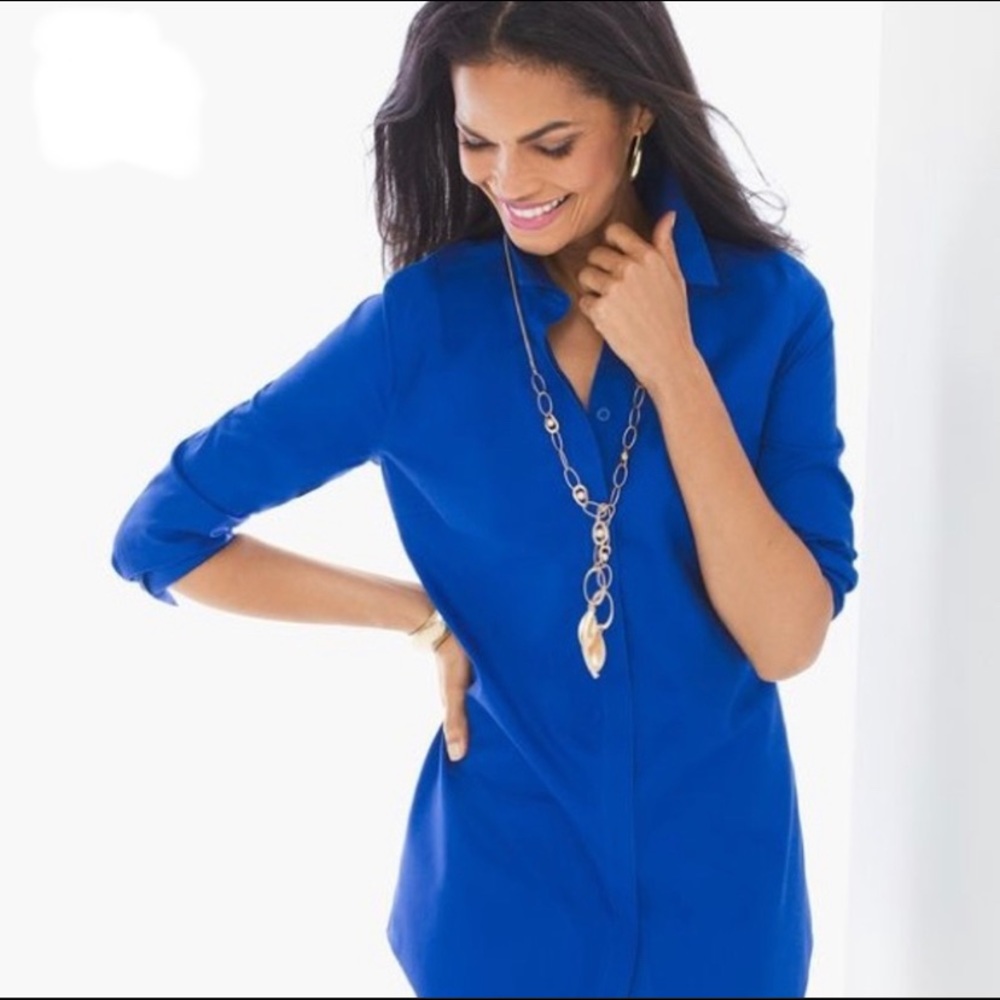 🎉HP🎉Chico's No-Iron Lia Shirt